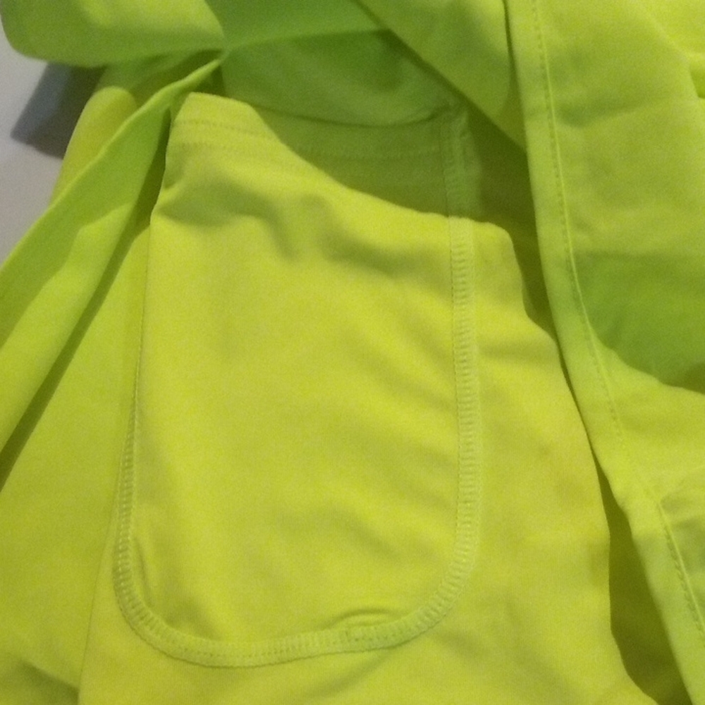 2 in 1 Running Shorts Lightweight Athletic Workout Gym Yoga Lined Green Sz M - Picture 7 of 9